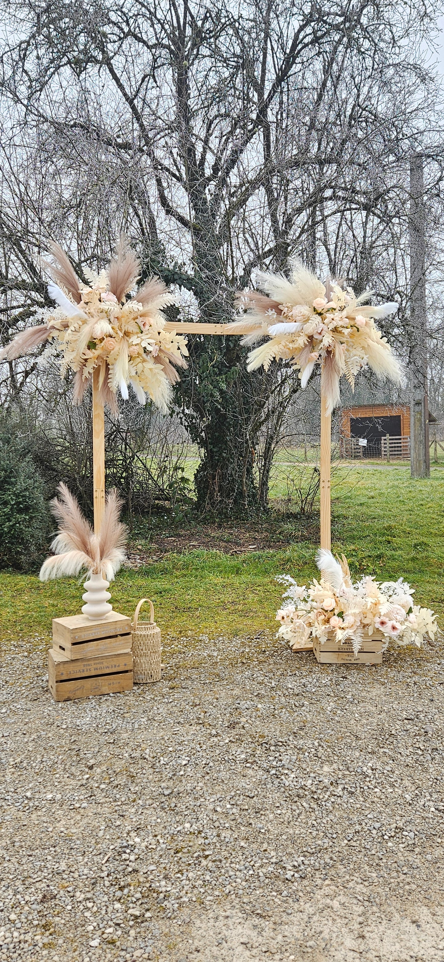 Arche de mariage bohème