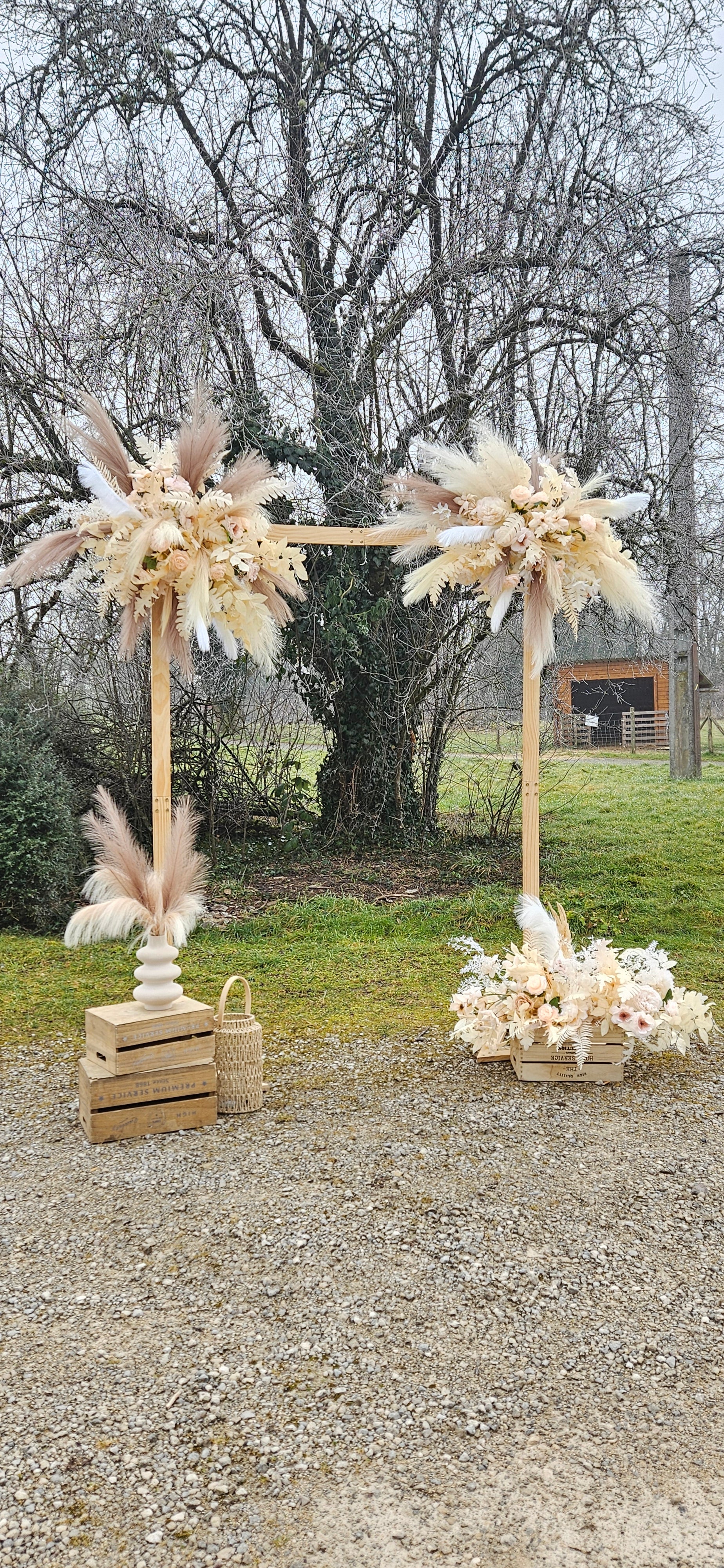 Arche de mariage bohème