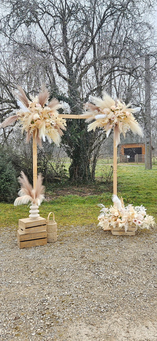 Arche de mariage bohème