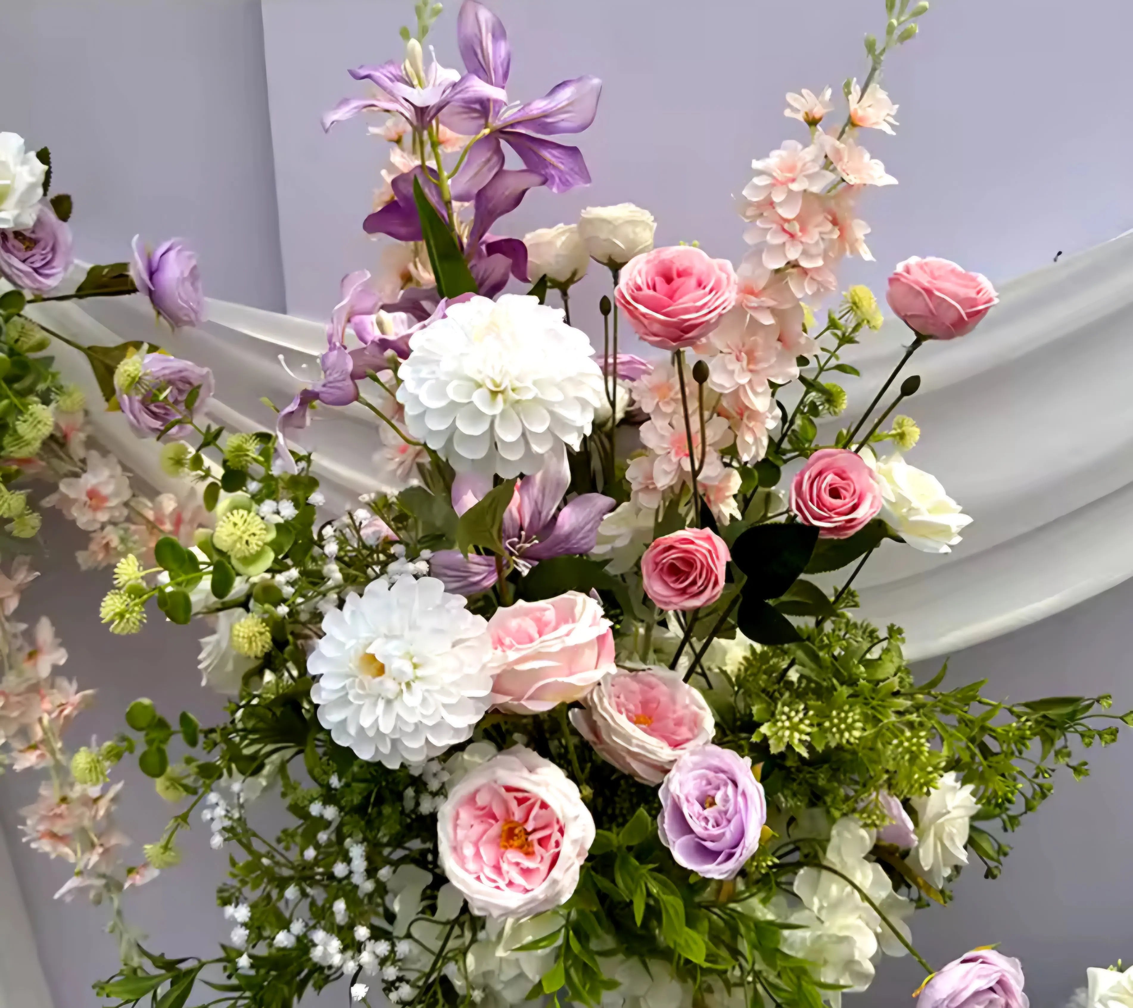Composition florales artificielle Sweet Table Mariage Mariage montbéliard