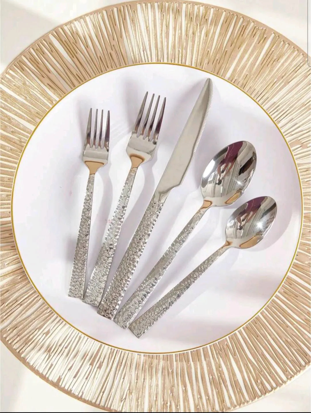 Set couvert argenté 5 pièces Sweet Table Mariage Mariage montbéliard