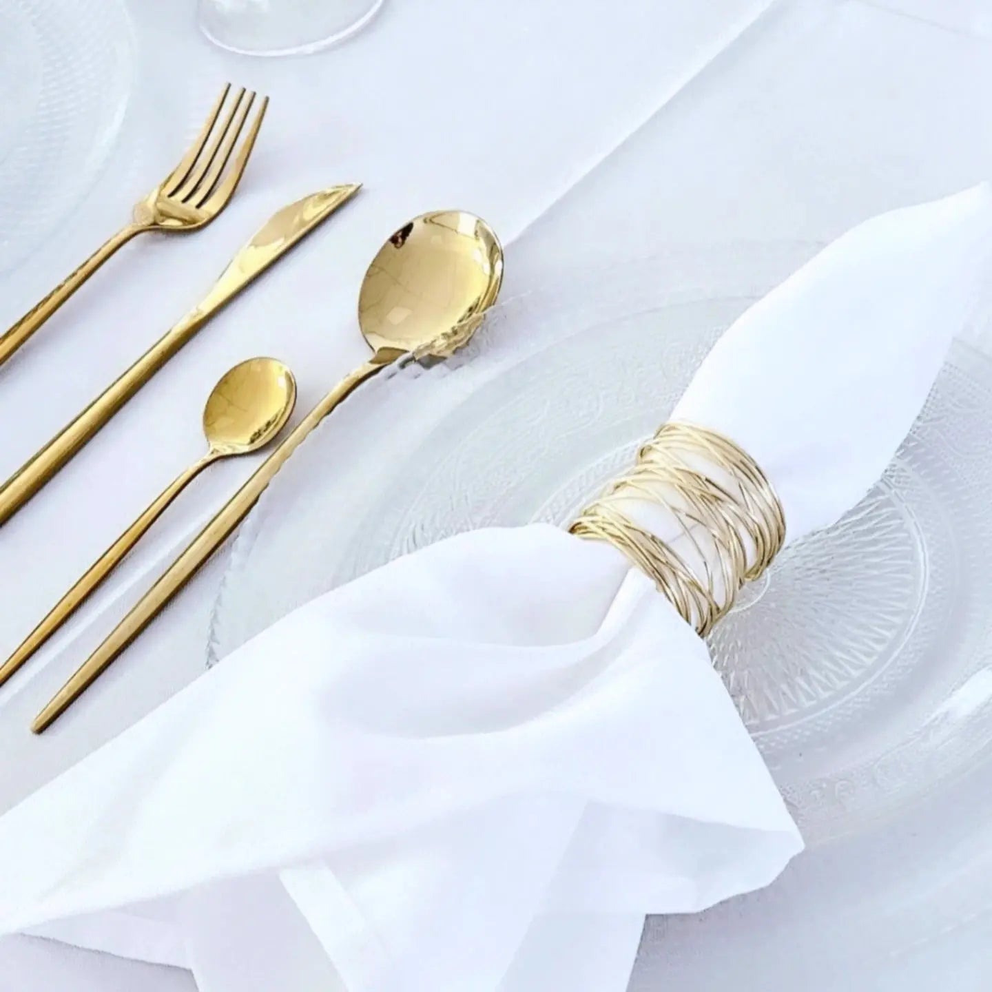 Set couvert doré 4 pièces Sweet Table Mariage Mariage montbéliard