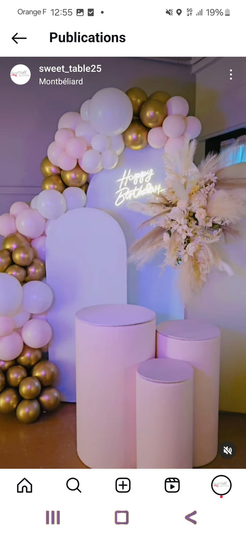 Arche de ballon Sweet Table Mariage Mariage montbéliard
