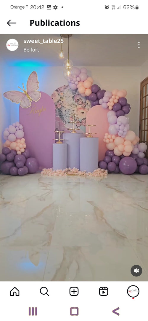 Arche de ballon Sweet Table Mariage Mariage montbéliard
